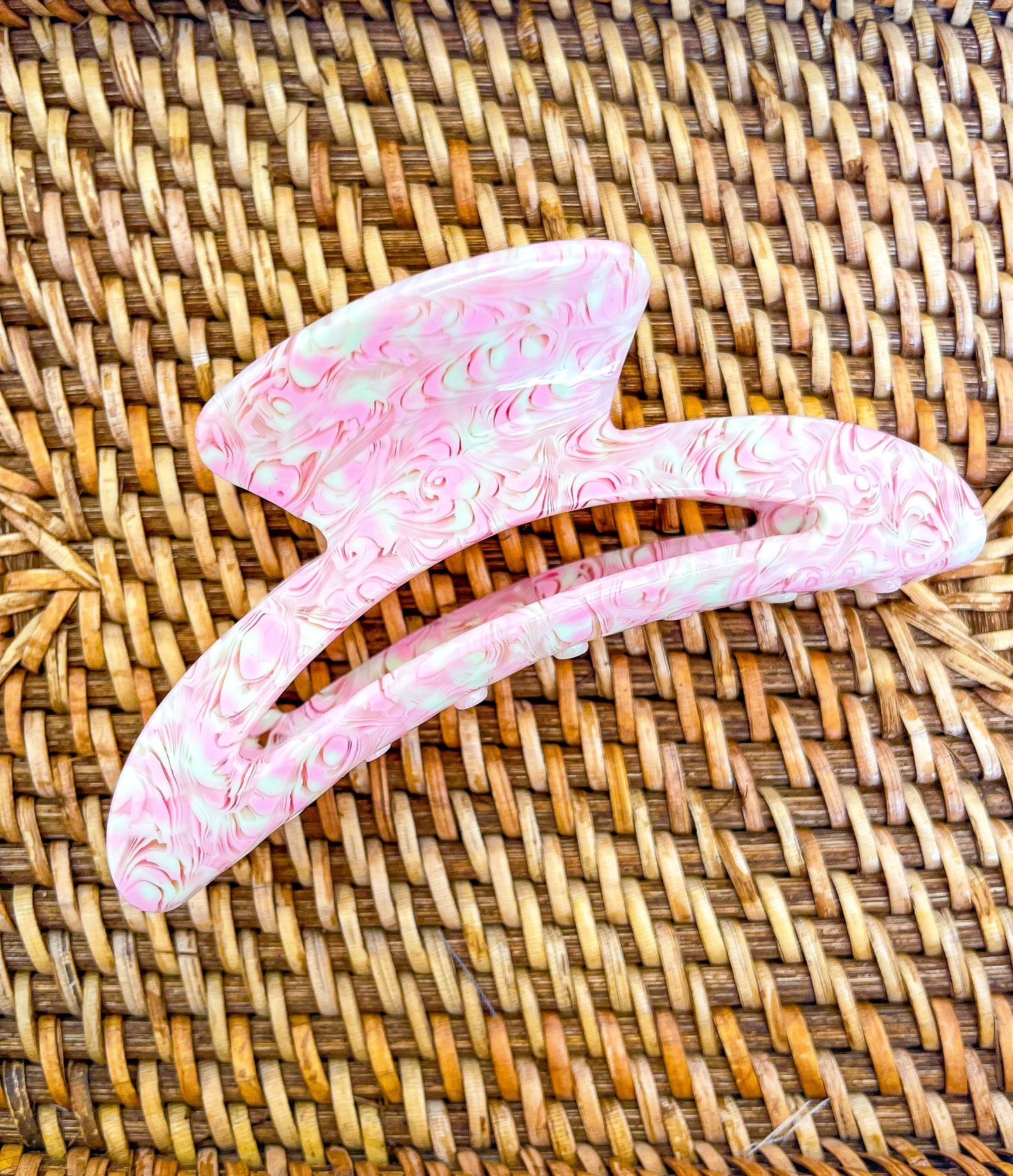 Raspberry Swirl Claw clip